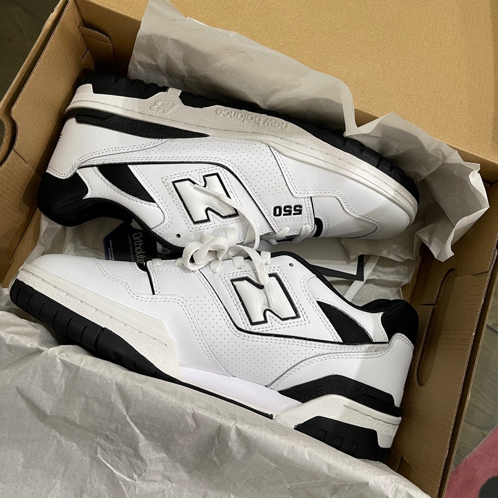 New balance 550 black and white “oreo” brand new